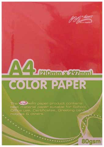 M"DORI A4 COLOUR PAPER 80G 50S - PRIMAI MIX